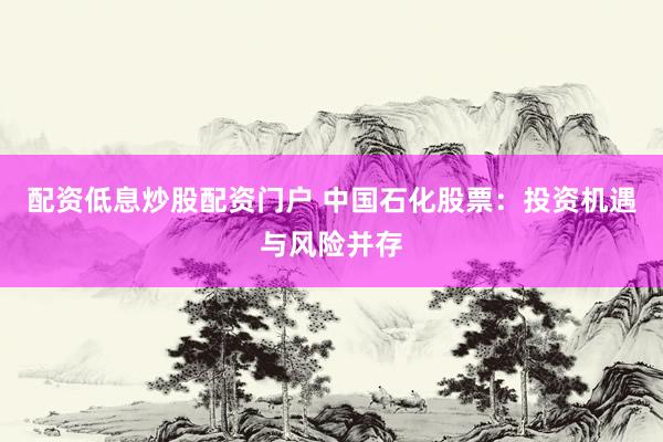配资低息炒股配资门户 中国石化股票：投资机遇与风险并存