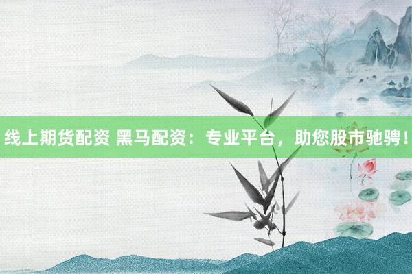 线上期货配资 黑马配资：专业平台，助您股市驰骋！