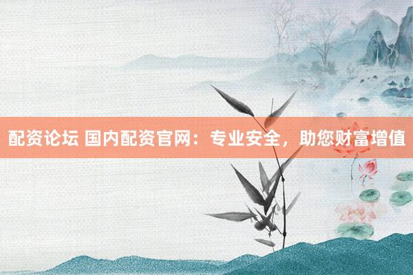 配资论坛 国内配资官网:专业安全,助您财富增值